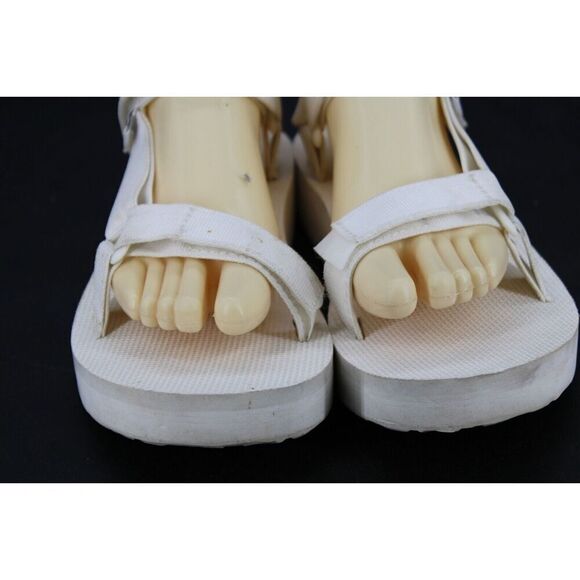 Teva Sandals Womens 9 Midform Universal Platform Strappy White Casual 1090969 - Picture 5 of 11